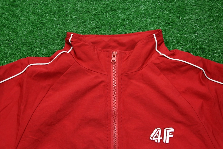 Red Color Cut and Sew Sportswear Custom Made Cheap Training Tracksuit for Men