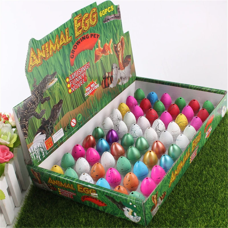 Cute Magic Hatching Growing Dinosaur Eggs Add Water Growing Dinosaur Novelty Gag Toys for Child Kids Educational Toys Gifts