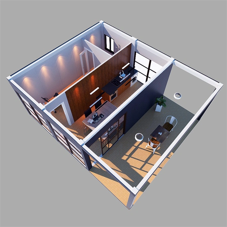 Foldable Light Steel Modern Prefab Container House Prefabricated