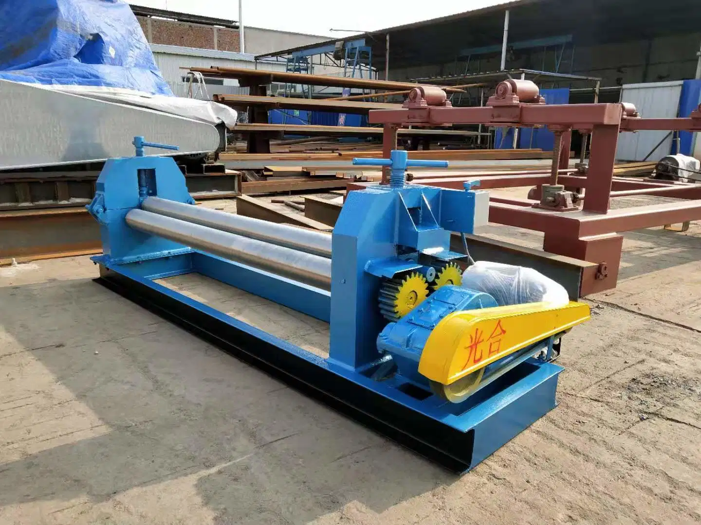 Air Duct Large Mechanical Equipment CNC Automatic 3 Roll Metal Plate Winding Machine