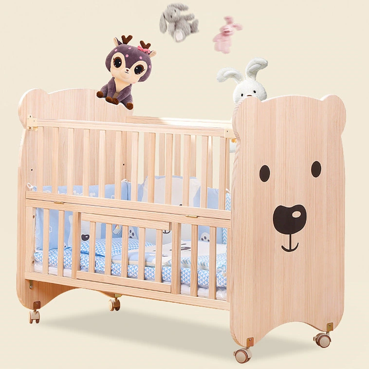 Home Specific Use and Wall Side Crib Style Baby Furniture Bed with Protection Bumper