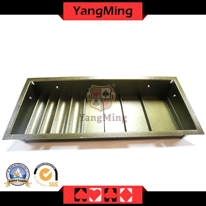 2 Layer Casino Poker Table Dedicated Chip Tray Hybrid Poker Table Chip Float with 4 Row -Round Square Ym-CT18