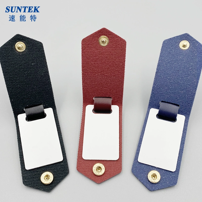 Sublimation Blank PU Leather Keychain