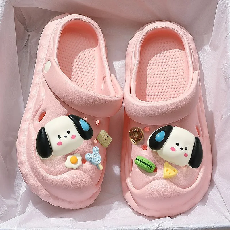 Cartoon Anti-Slip Beach Ladies Summer Sandals Hole Shoes