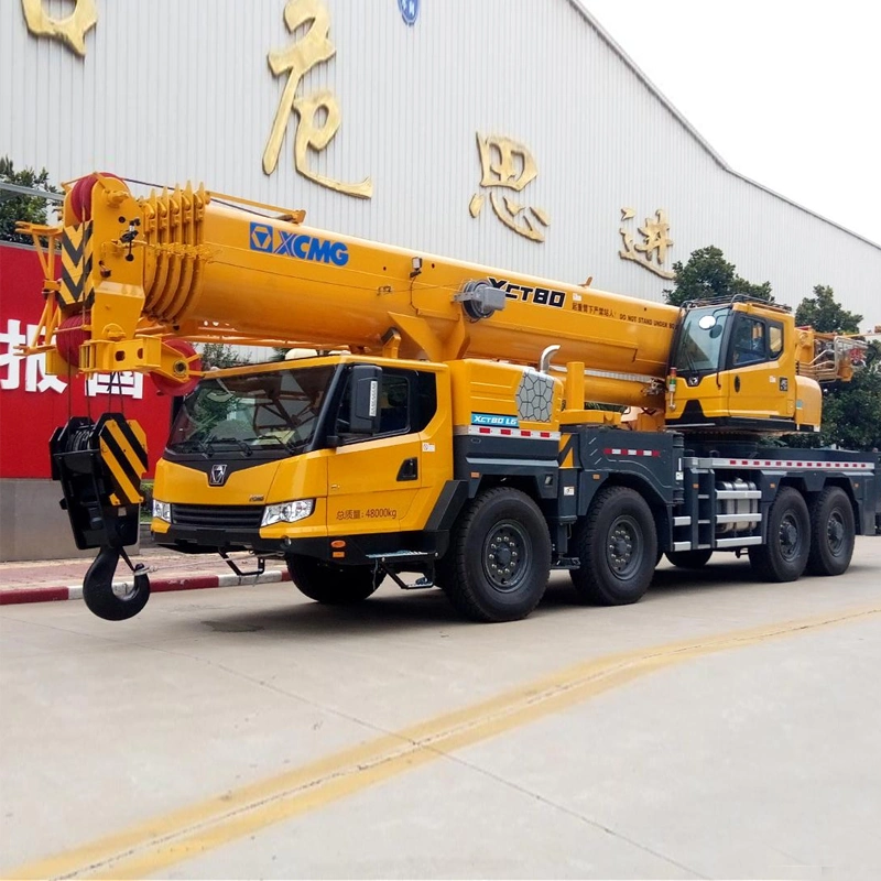 Construction Crane Heavy Lift Hydraulic Mounted 80 Ton Mobile Truck Crane