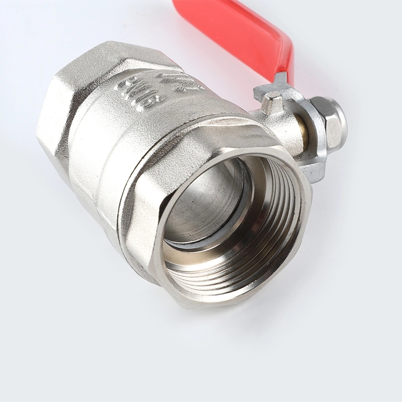 Tiema High quality/High cost performance  Hydraulic Iron Handle Threaded Brass Ball Valve for Water