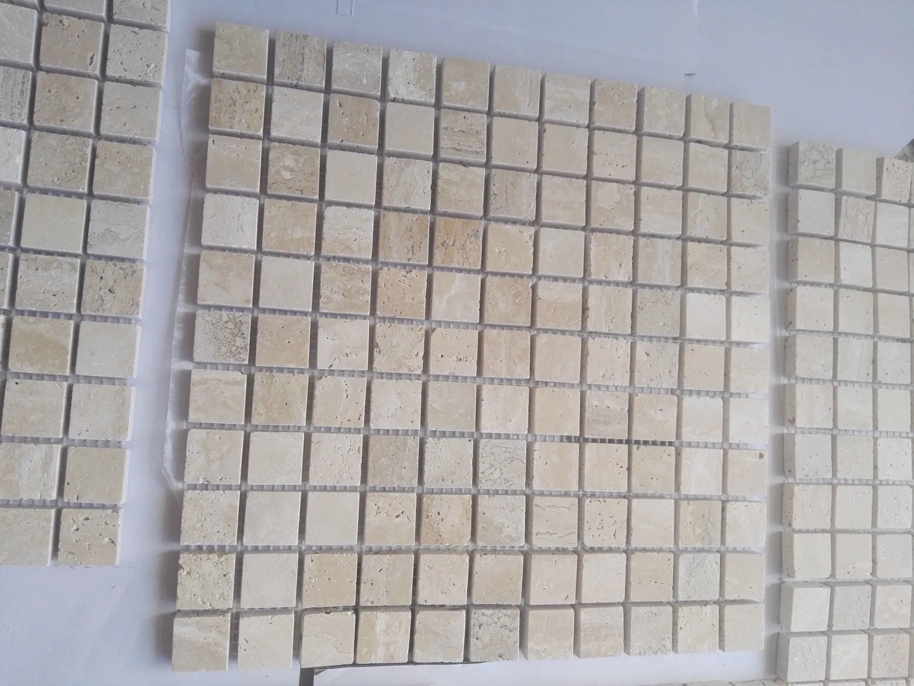 Beige Travertine Stone Marble Mosaic for Exterior