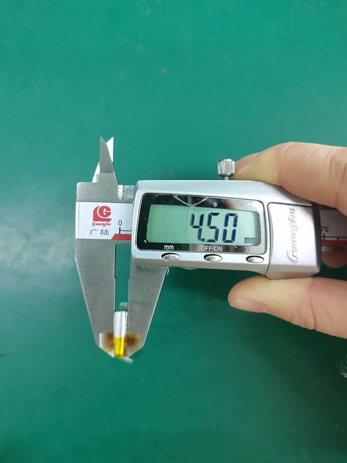 IEC62133/En62133/CE/Un38.3/MSDS 451214 bateria de lítio de polímero recarregável de 50 mAh e 3,7V para Wearable Dispositivo