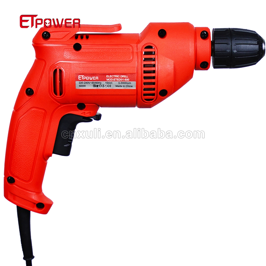 Professional Hot Selling OEM 500W 10mm Electric Hand Drill Machine