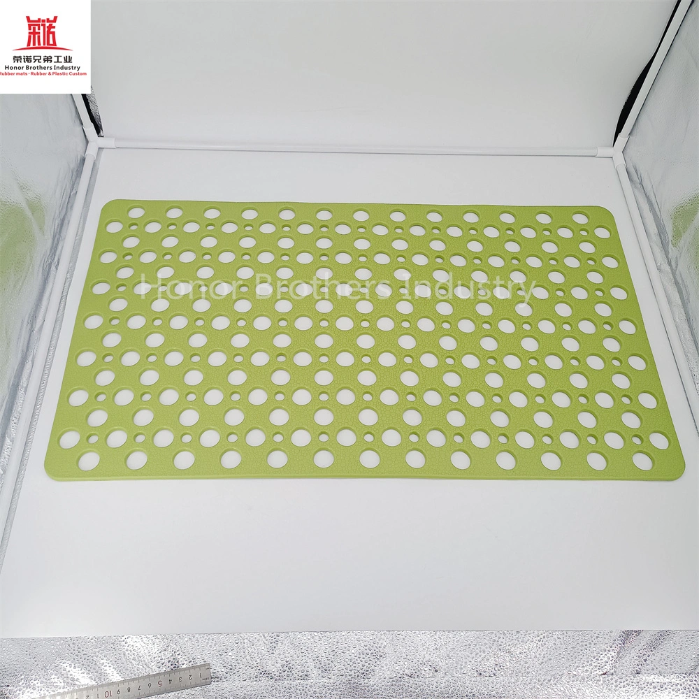 29.5"&times; 16.9"Custom Large Tub Mat with Drain Holes and Suction Cups