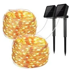 Innen Outdoor Wasserdicht warm Weiß LED Fairy String Lichter Dekoration Lichter für Weihnachtsgartenparty