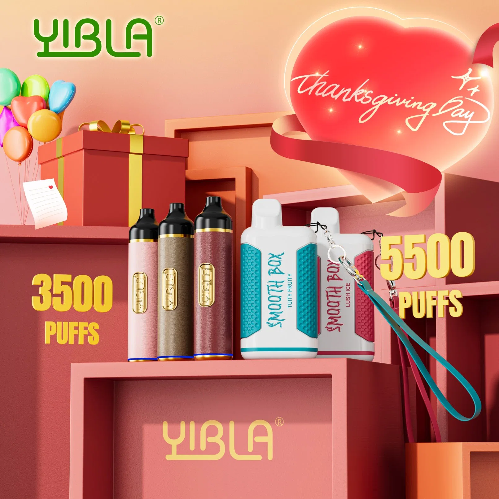 High quality/High cost performance  Low Price Yibla Disposable/Chargeable Vapes as christmas Gift