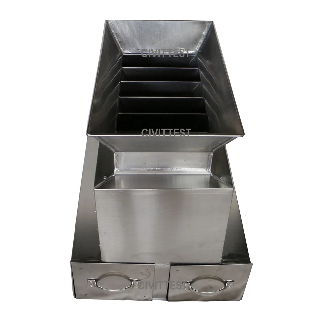 Stainless Steel Aggregate Sand Rock Riffle Boxes Sample Splitter