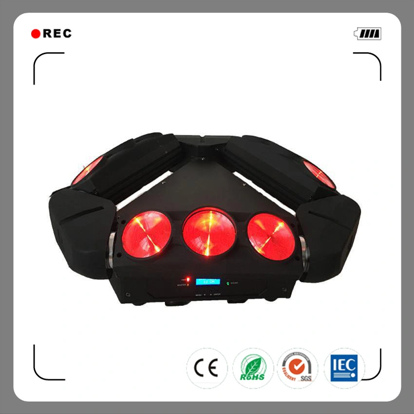 LED 9 Eyes Spider Moving Head Beam Lighting Lamp