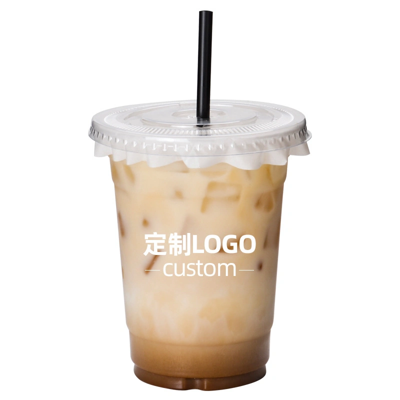 Custom Halloween Theme Cold Drinking 98mm Caliber 14oz 16oz 18oz 20oz 24oz Smoothie Takeaway Ice Coffee Disposable Plastic Pet Cups