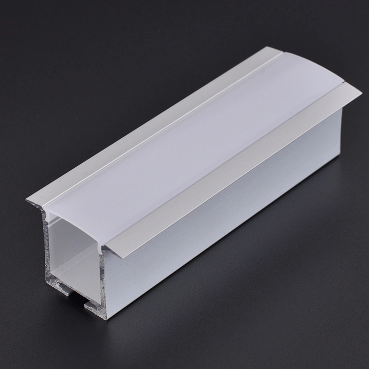 Square Shaped Aluminium Extrusion Profiles for Commercial Light Recessed LED Aluminum Profile for Light Bar