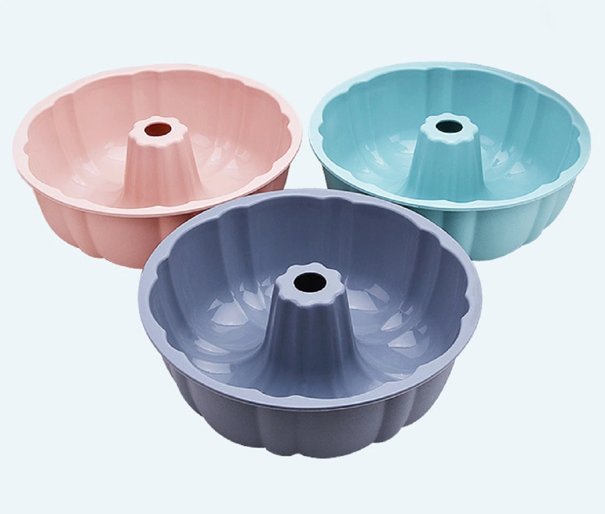 Silicone 9 Inches Fluted Cake Pan Heat Resistant Round Baking Molder Nonstick Bakeware Esg17333