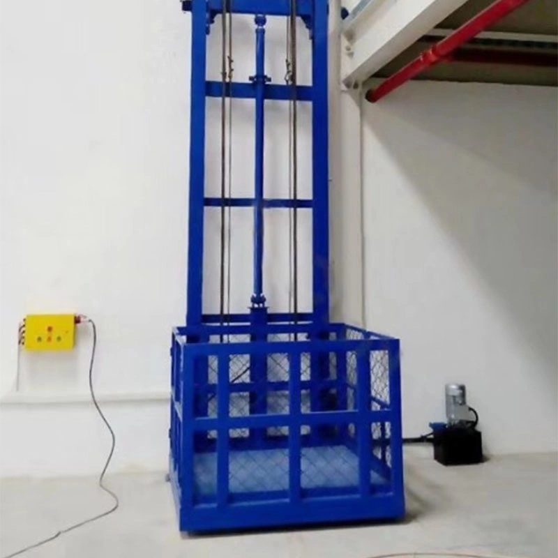 Wall Mounted Warehouse Guide Rail Cargo Lift Vertical Freight Elevator Lifting Equipment