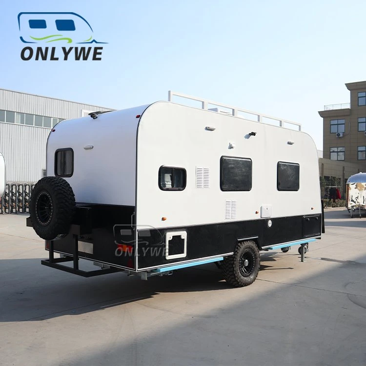 Onlywe Caravan Camping Travel Mobile RV off Road Camper Travel Trailer