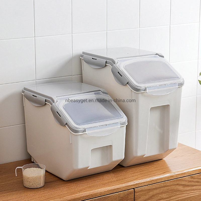 Multi-Functional Pet Food Storage Box Snack Container with Measuring Cup Esg12774