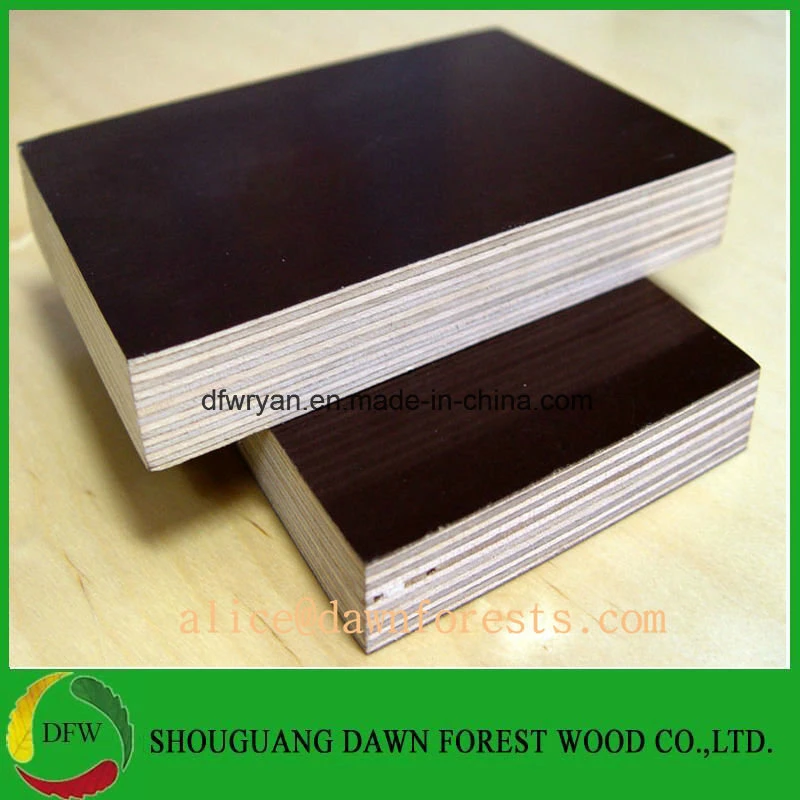 Waterproof Poplar Core Black Film 17mm Plywood for Building Using