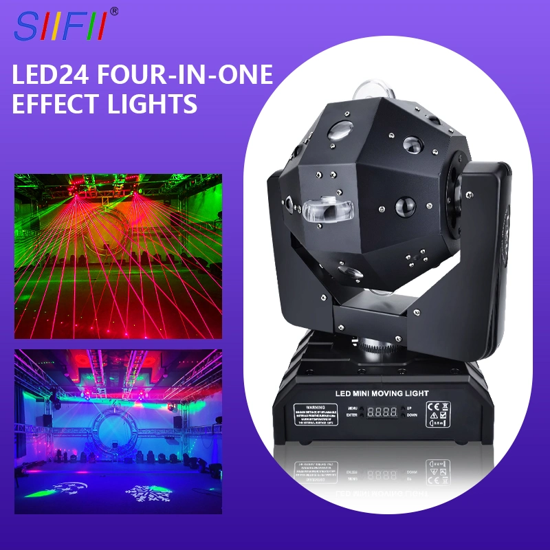 RGB Laser Moving Head Stage LED Light DJ Disco Club Party Effect Lighting DMX