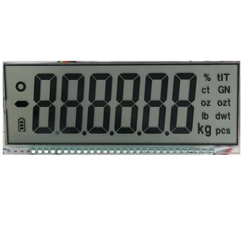 Factory Supply Tn Htn Stn FSTN Va 7 Segment Display LCD Screen