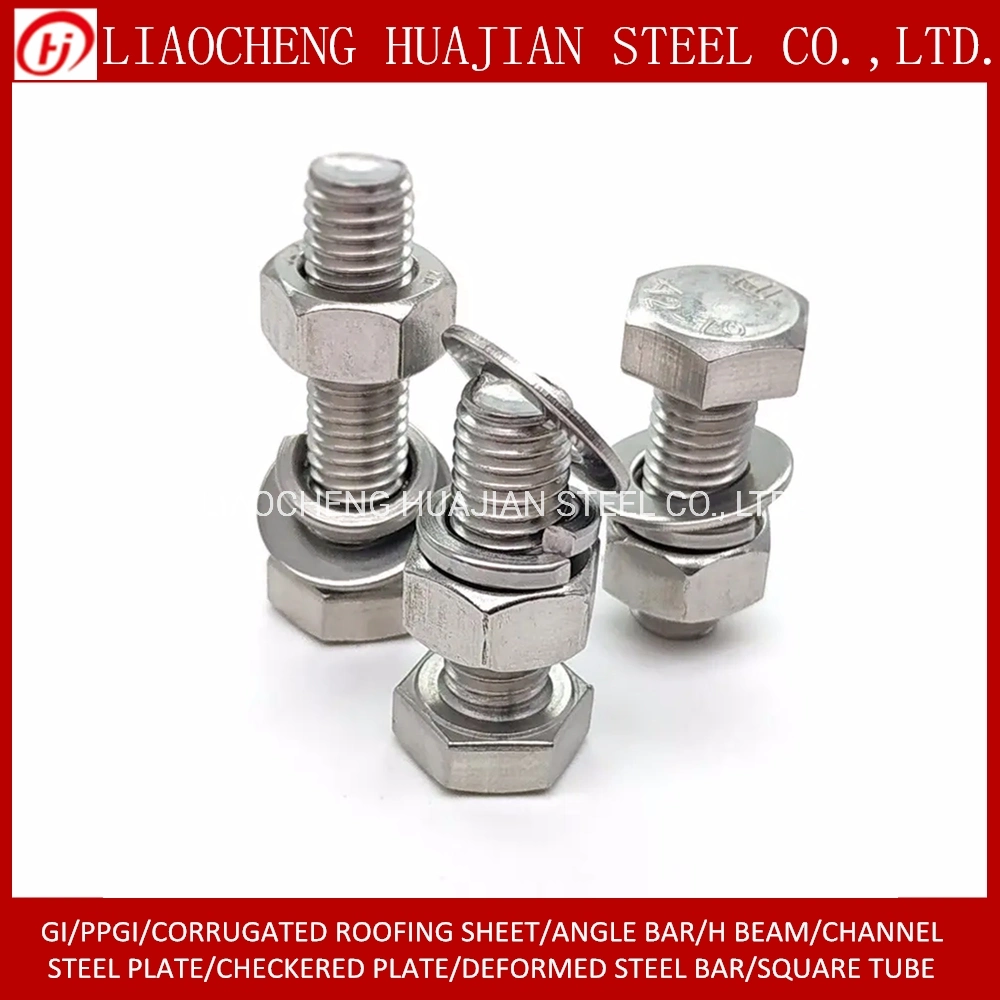 Hardware Fasteners Stainless Hex Bolt, Nut and Washer in Selling