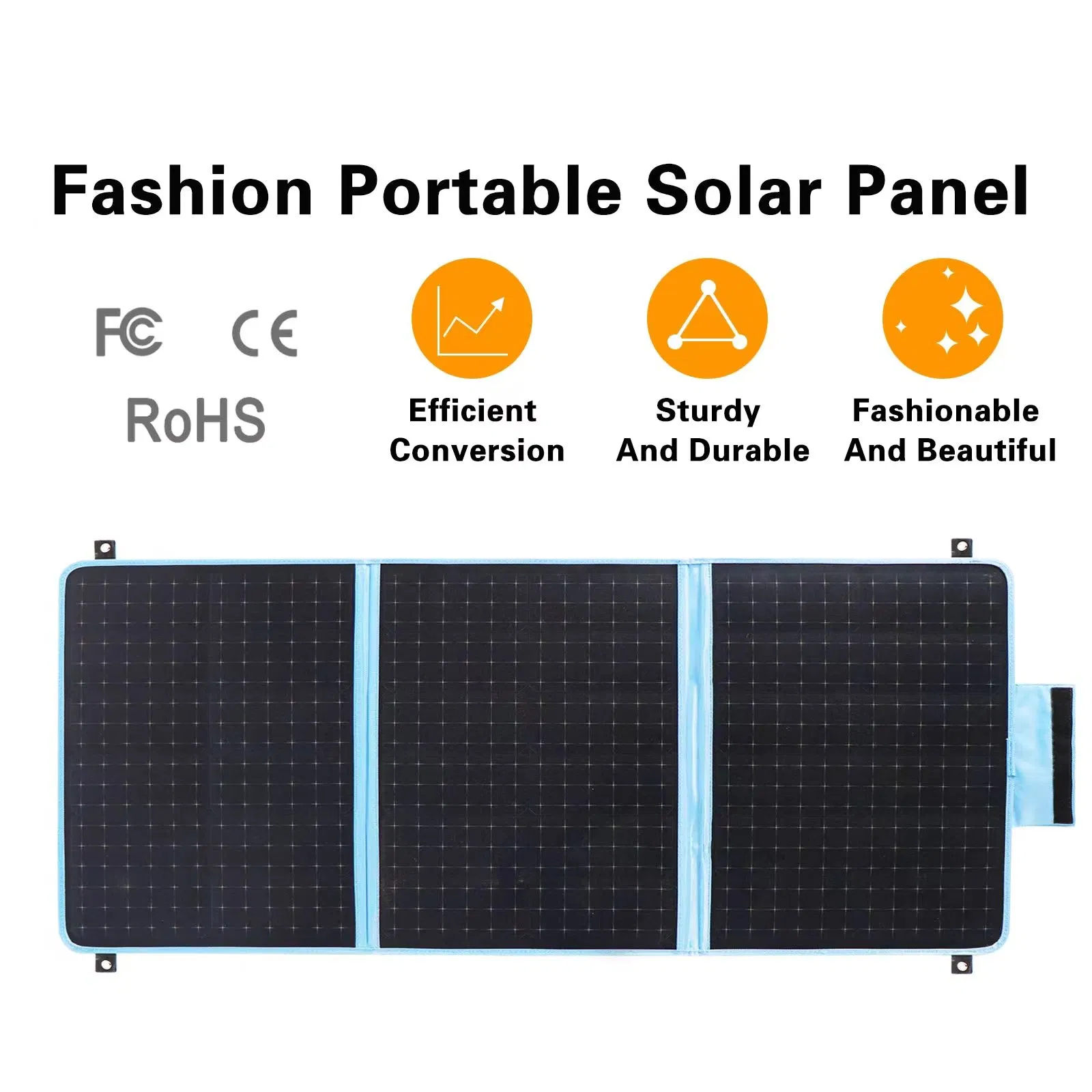 Portable 100W 200W 300W Folding Solar Charging PV Panel Foldable Solar Panel Kit