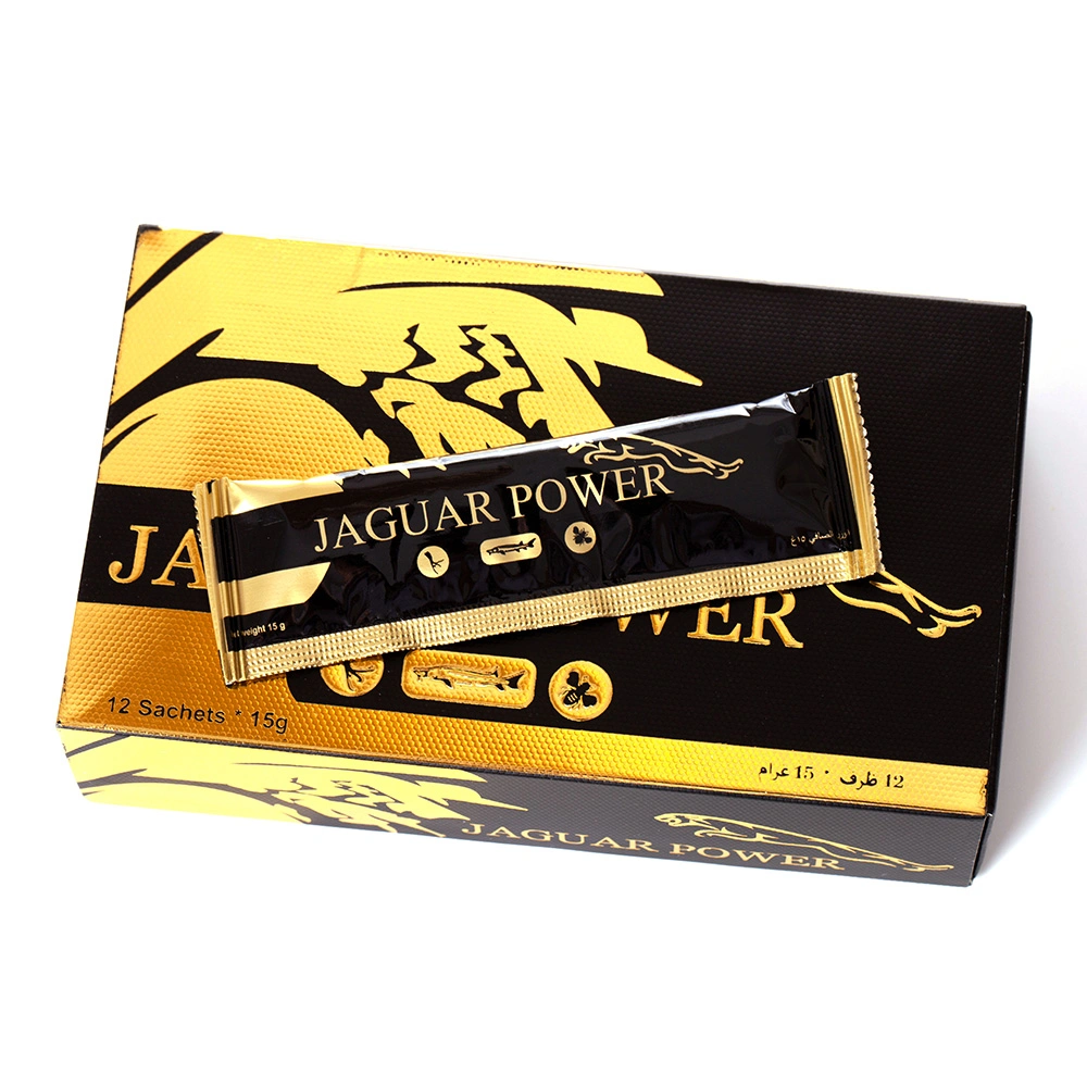 Meilleure vente Jaguar Miel de sexe masculin de l'alimentation 12*15g Le miel Le miel pur vital de sexe masculin de miel Le miel Royal VIP