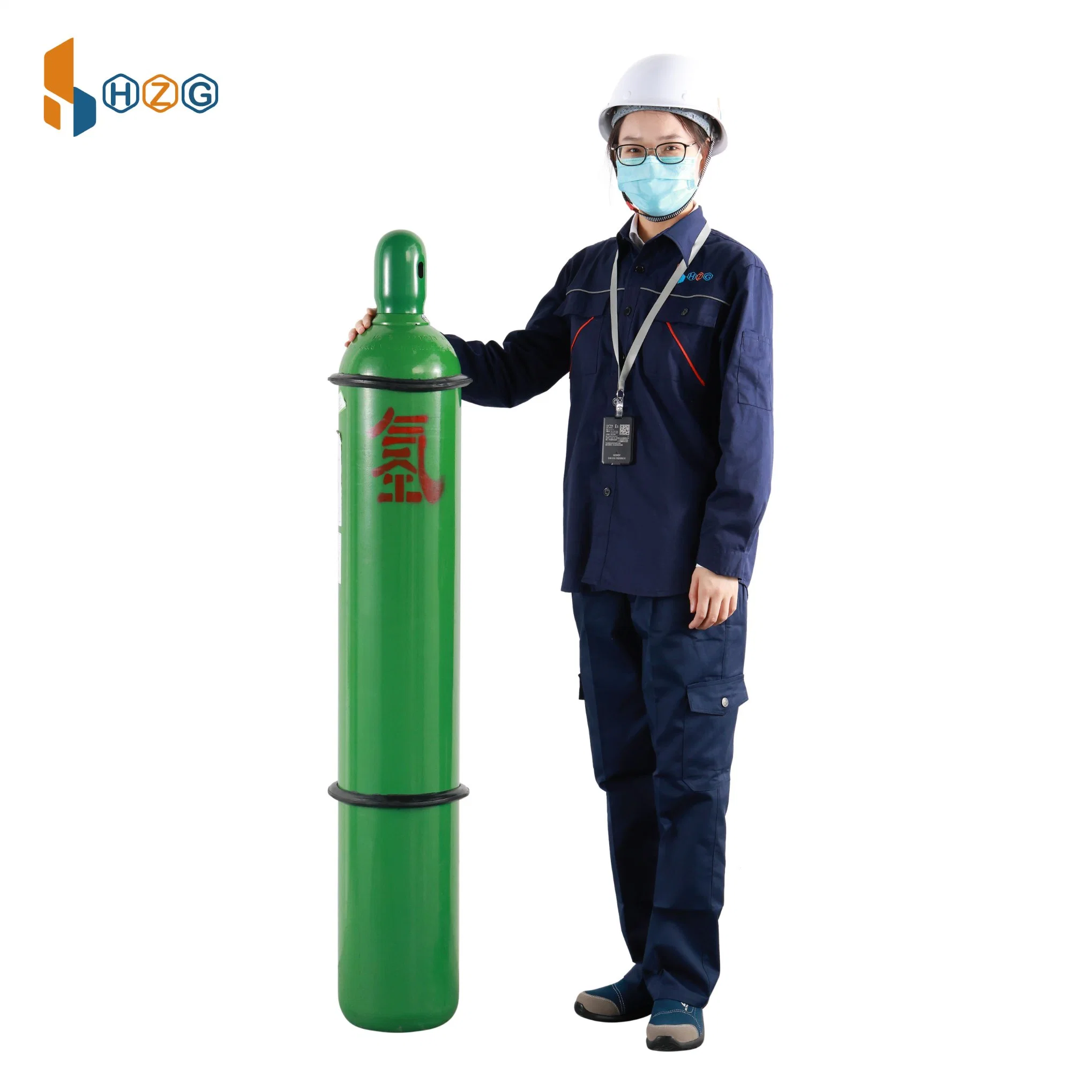 Economical Industrial Grade 40L 4n 99.99% Hydrogen Gas Bottle 215-605-7