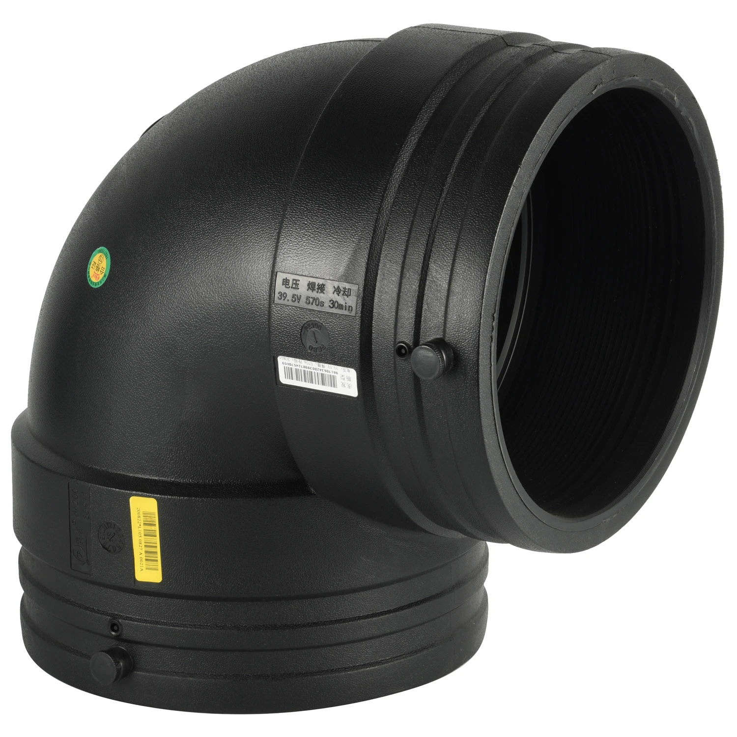 HDPE 90 Degree Elbow SDR11 Electrofusion Pipe Fitting 75mm Pipe HDPE for Gas/Water Supply