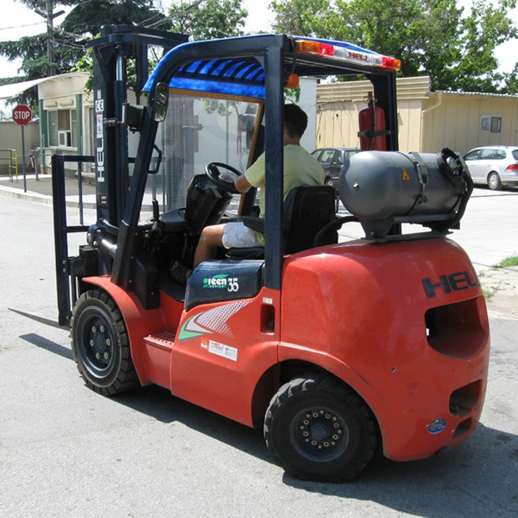 D'occasion de l'essence de 3,5 tonne Cpyd35 Chariot élévateur à fourche inférieure à prix d'usine