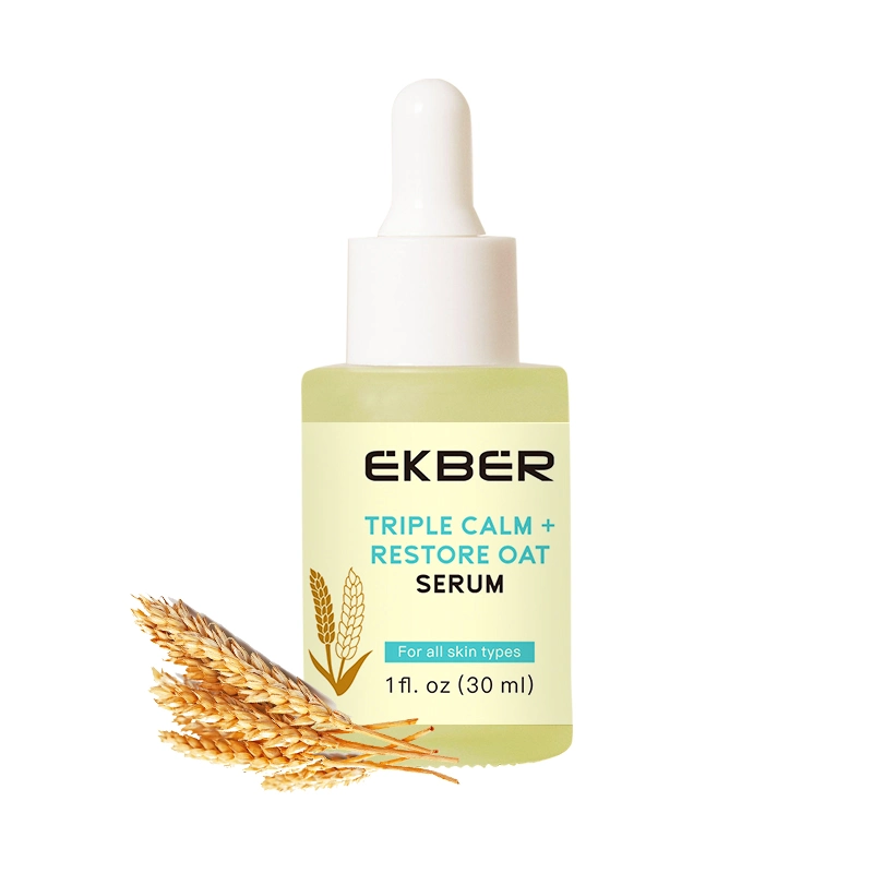 Amazon Hot Sale Ekber Bio Dreifach ruhig und beruhigen Hafer Repair Face Serum Anti Aging Glatte Hautpflege Gesichts-Serum 30ml