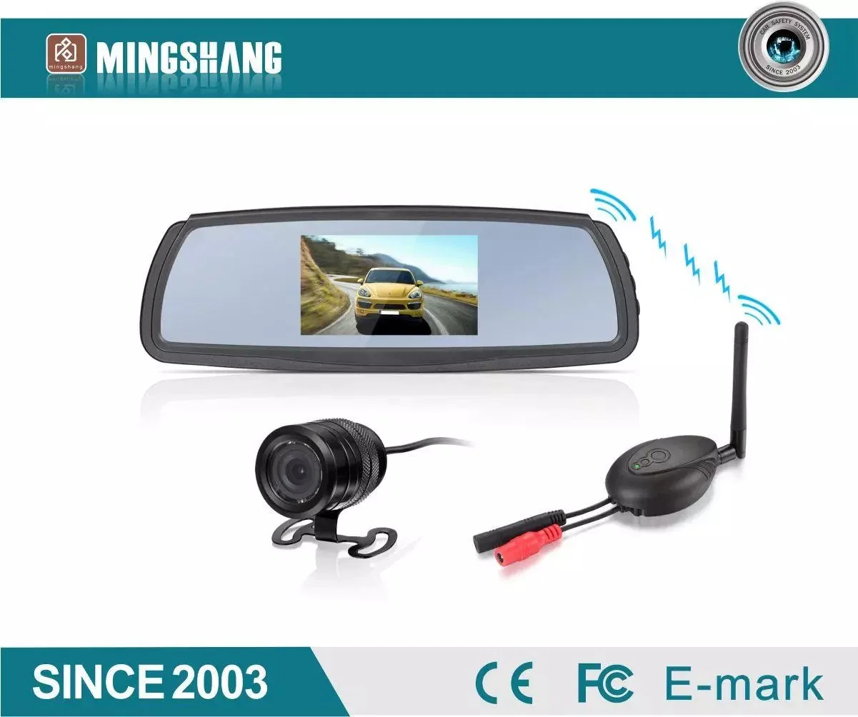 4.3Inch Mirror Monitor Vista trasera del coche de visión nocturna del sistema de cámaras de seguridad