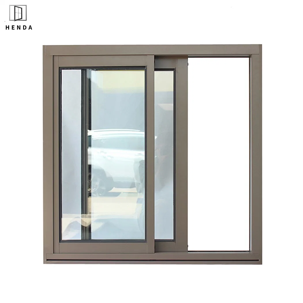 Sliding Double Glazed Aluminium Windows New Design Safety Glass Sliding Windows