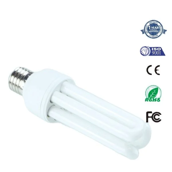 3U lámpara de bajo consumo E27 30W Ahorro de energía Fluorescente compacto Lámpara CFL U tubo bombilla compacta