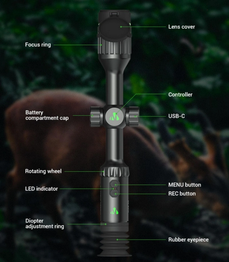 2022 New Designed Thermal Imaging Scopes for Entertainment Outside Hunting Optical Sights OEM ODM Support