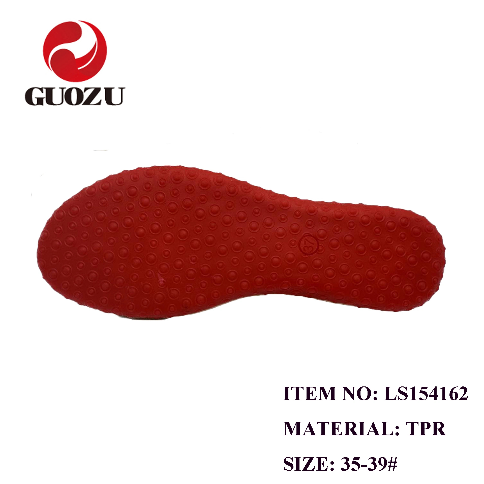 Sole Expert Guozu Low Price TPR Sole Double Color Lady Sole for Women Casual Shoe Making