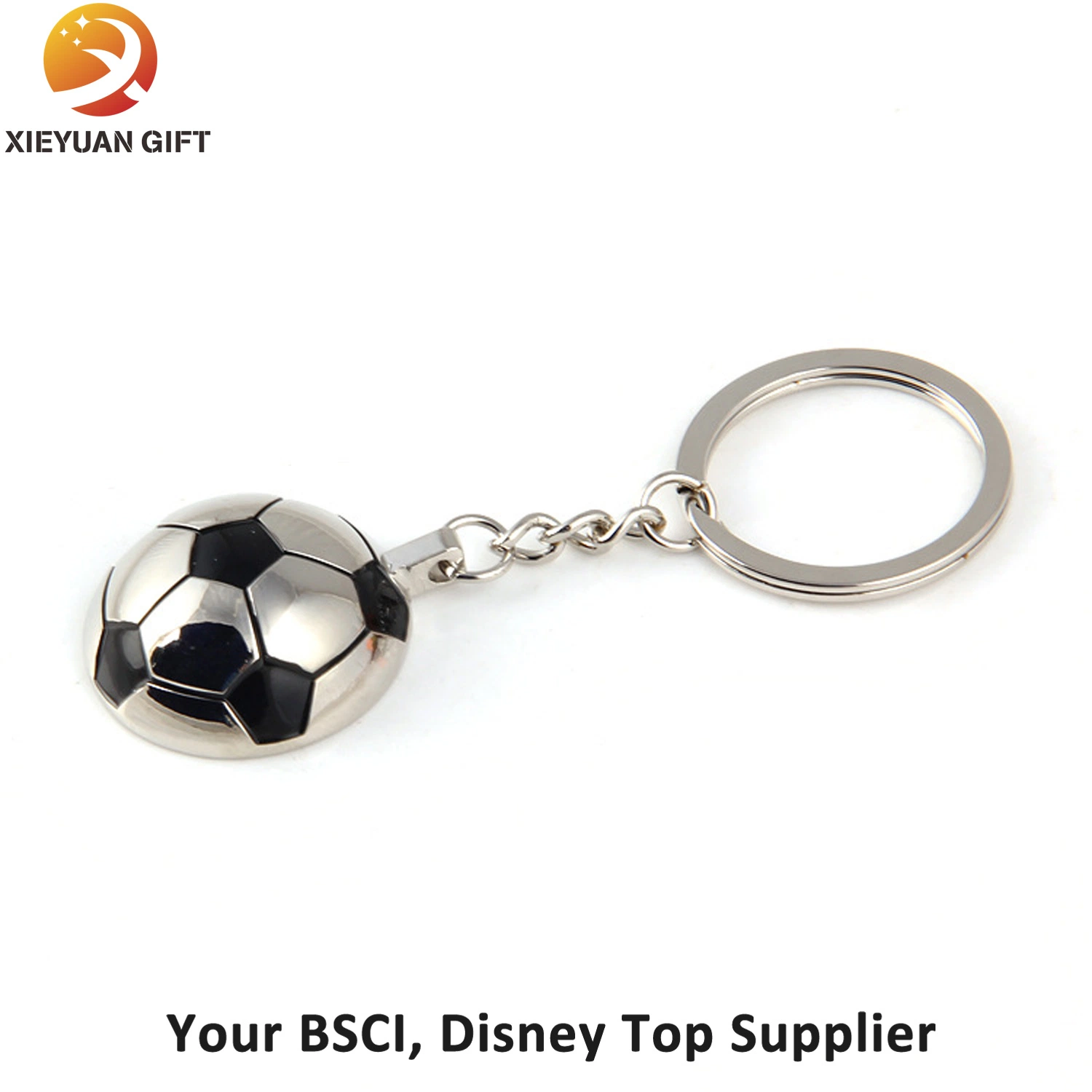 Factory Wholesale/Supplier New Design Metal Soft Hard Enamel Keychain Custom Logo Fashion Creative Promotion Decoration Football Sports Key Chain