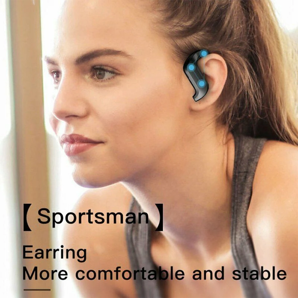 Wireless Bluetooth Hanging Ear Hooks for Ios and Android Devices- USB Charging Dropshipping