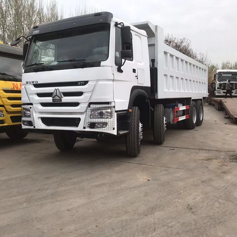 8*4 Heavy Loading Capacity 371HP Dump Trucks Benz Volvo Sinotruk HOWO Used Trucks