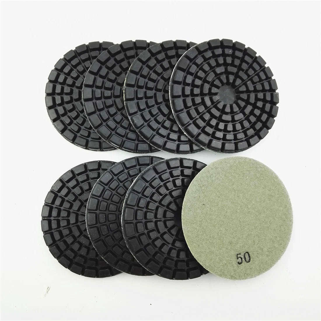 4'' 9mm Thickness Concrete Diamond Polishing Pads Polishing Tools for Granite