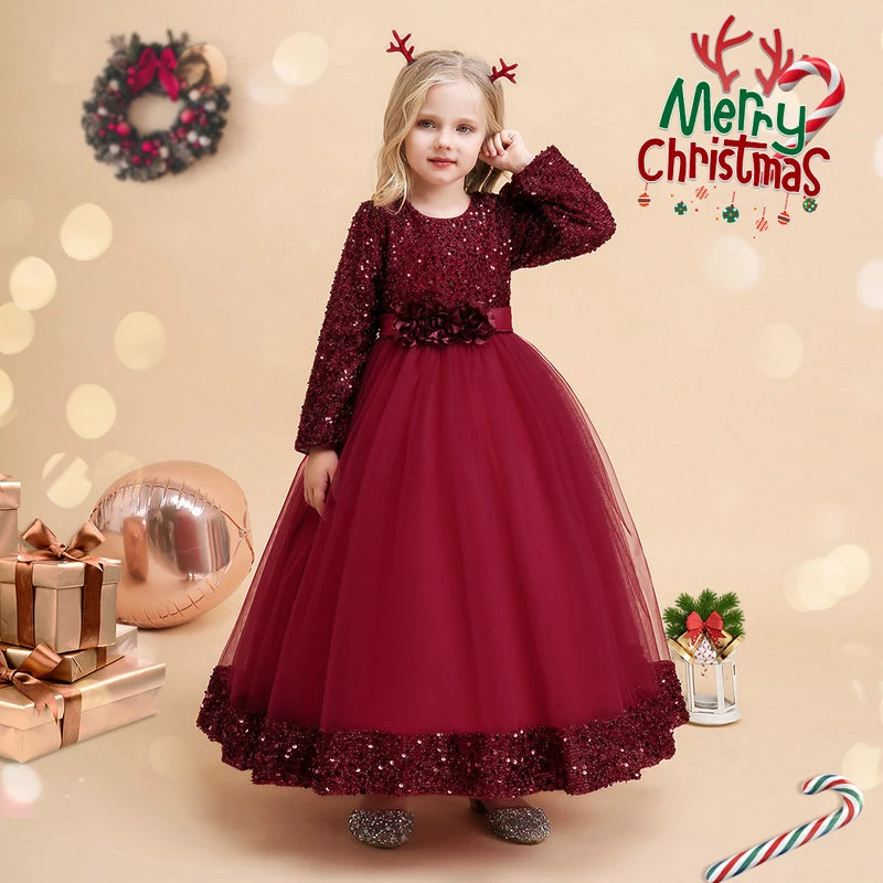 New Children's Dress Princess Dress Christmas Cosplay Dress Wedding Dress Evening Dress