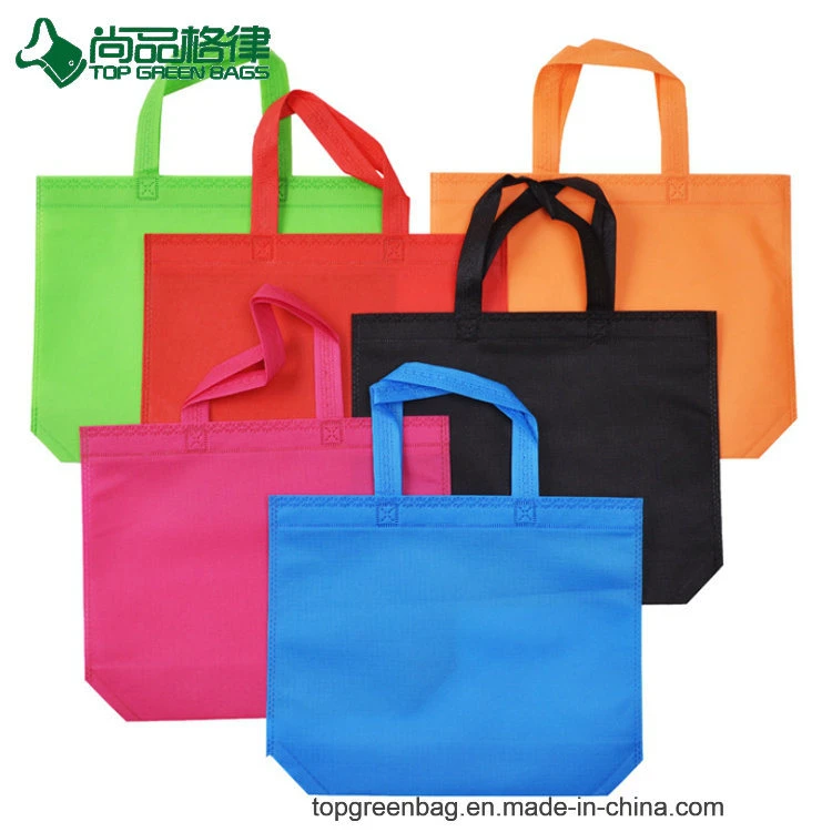 Custom Non-Woven Ultrasonic Heat Pressing Advertising Supermarket Shopping Promotion Bag