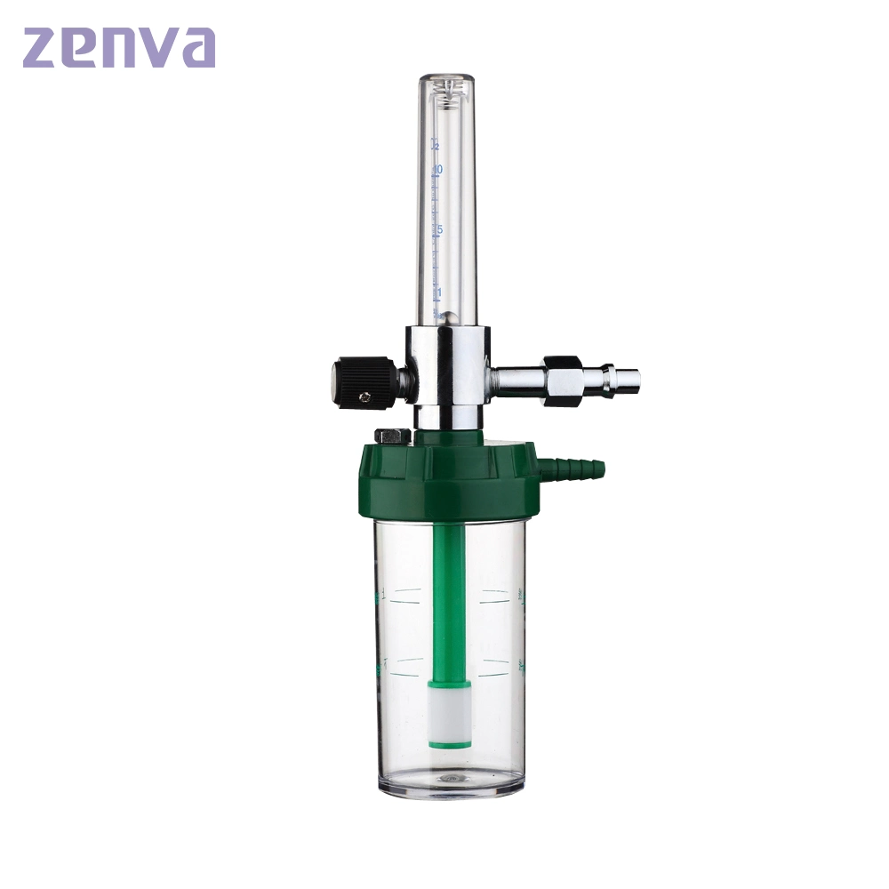 Aluminum Body Material Oxygen Flowmeter with Humidifier with Different Standard Adapter