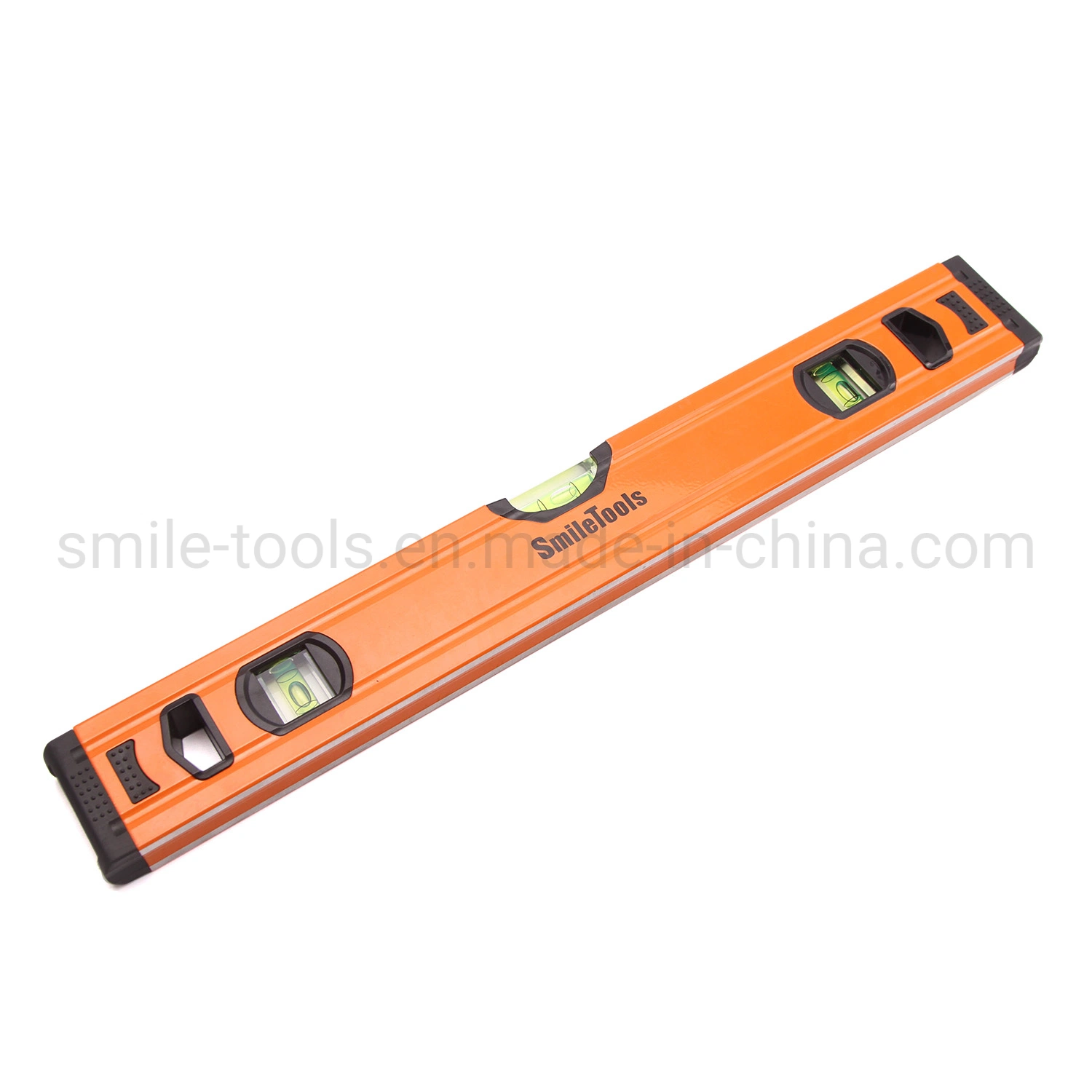 Aluminum Alloy Spirit Level 400mm Bubble Ruler High Precision with Overhead Viewing Slot