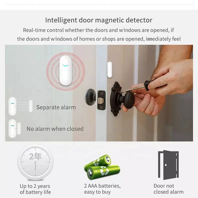 Door and Window Sensor Home Security WiFi Anti Theft Security Alarm System