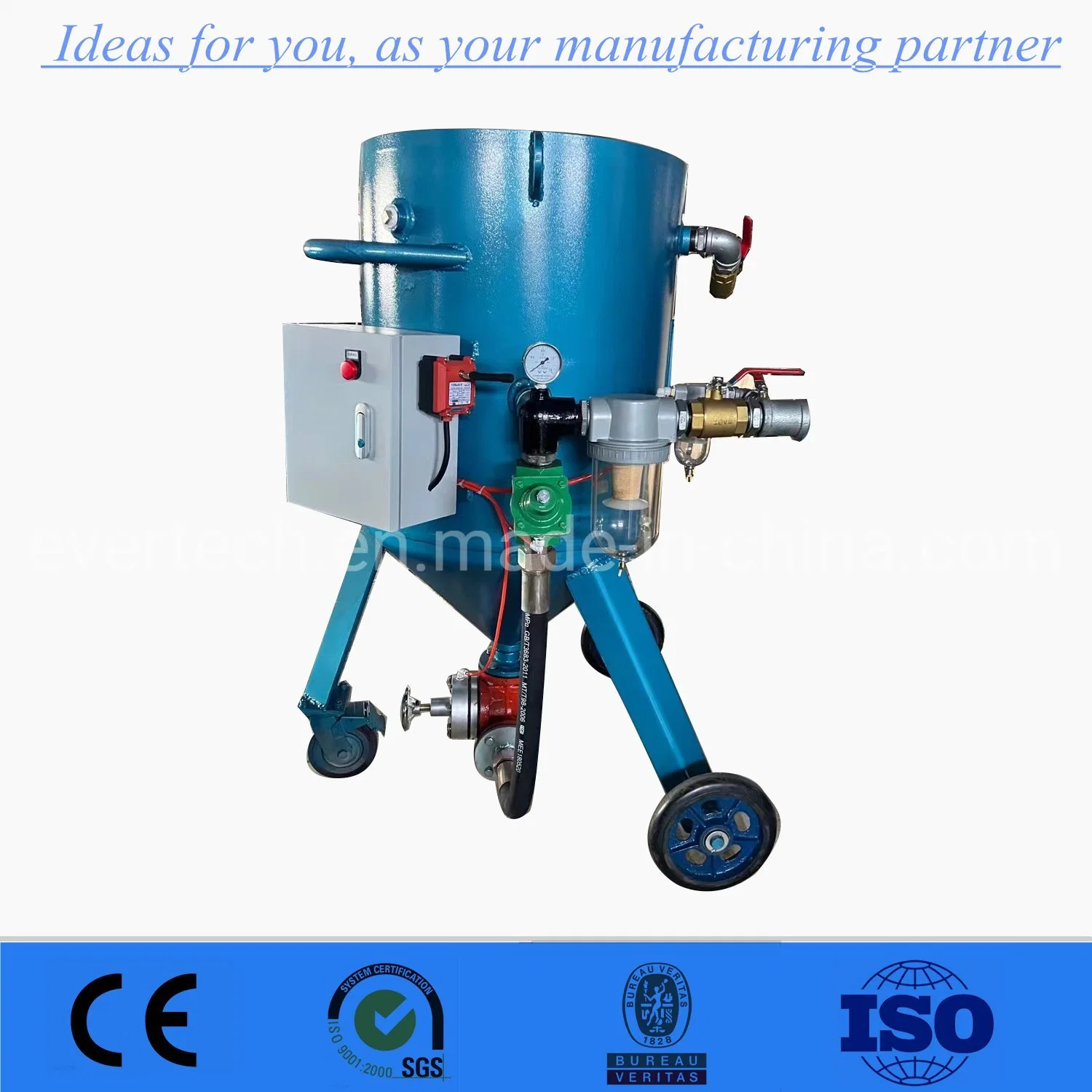 China Portable Small Sand Blasting Pot Machinery /Equipment for Sale