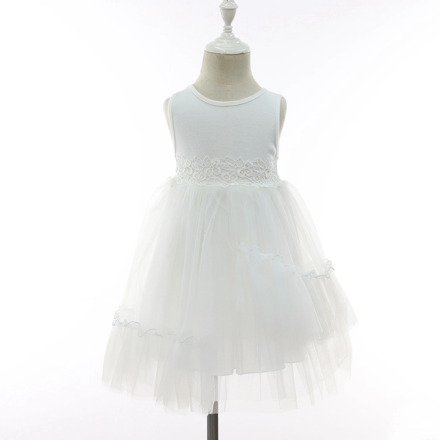 New Spring/Summer Puffy Chiffon Flower Kids Tutu Apparel for Prom Party Girl